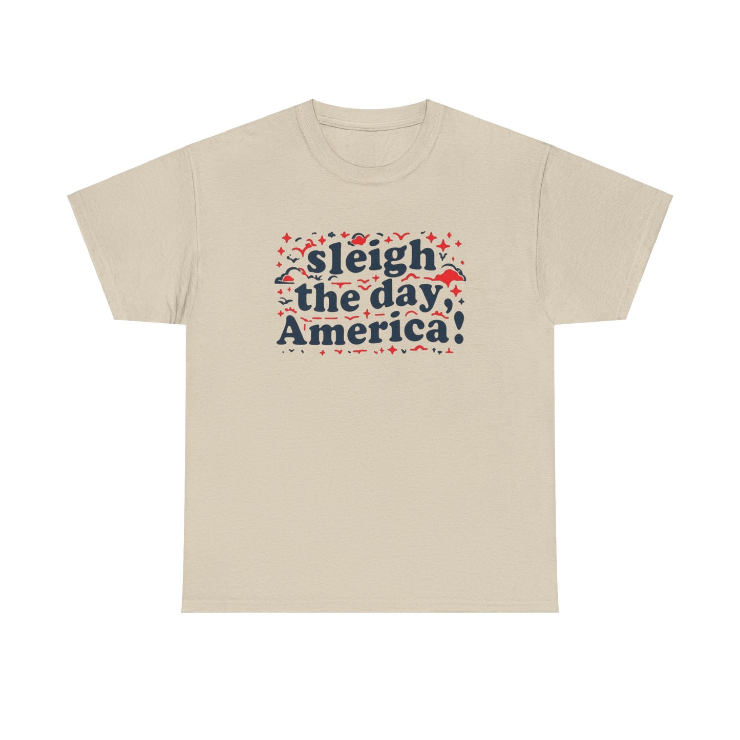 Christmas Patriotic Tee - Sleigh The Day America