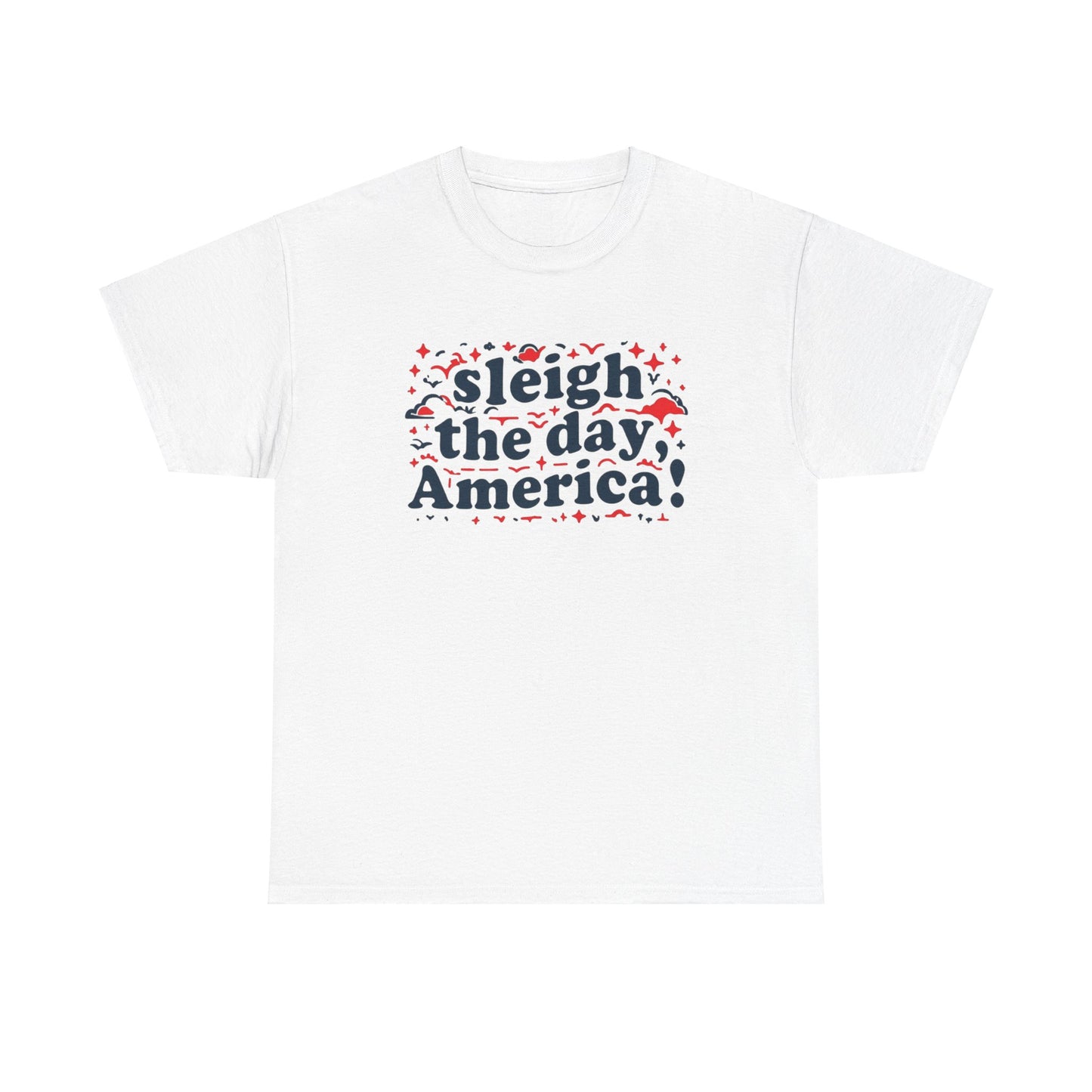 Christmas Patriotic Tee - Sleigh The Day America