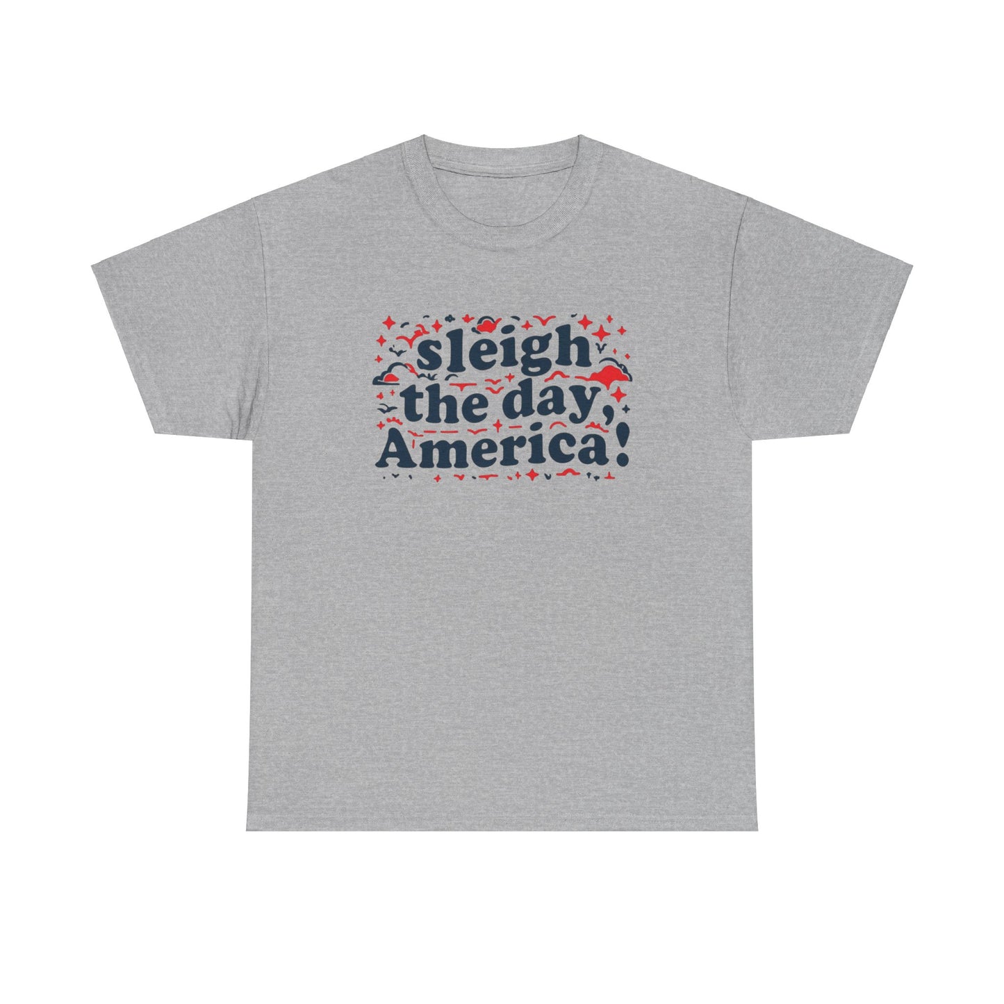 Christmas Patriotic Tee - Sleigh The Day America